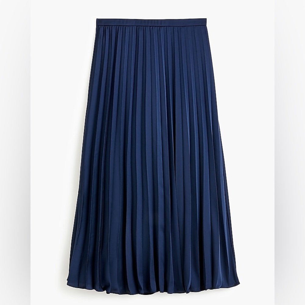 NEW / J.Crew Pleated midi skirt / B003 - Picture 2 of 7